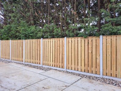 Hout Beton Schutting 